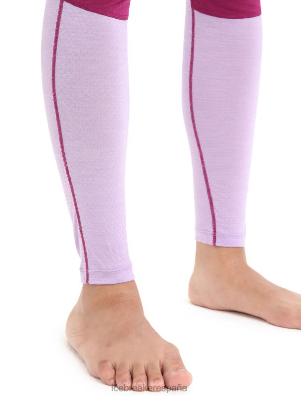 Icebreaker mujer Leggings térmicos de merino 125 Zoneknit 0V2J0593 ropa ir baya/mirada morada