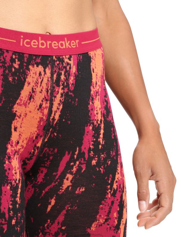 Icebreaker mujer calzas térmicas merino 250 vertex sedimentarias 0V2J0825 ropa cereza/flash