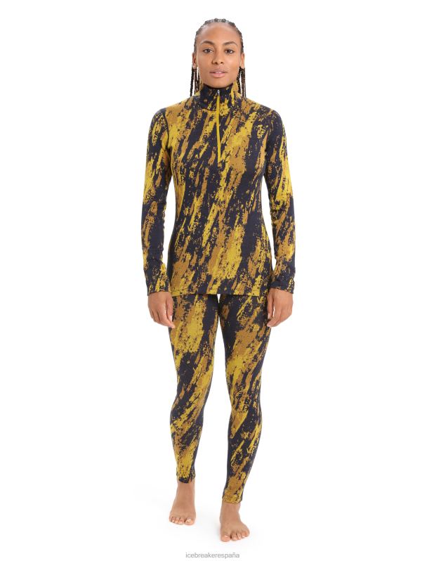 Icebreaker mujer calzas térmicas merino 250 vertex sedimentarias 0V2J0826 ropa oro silencioso/clavo