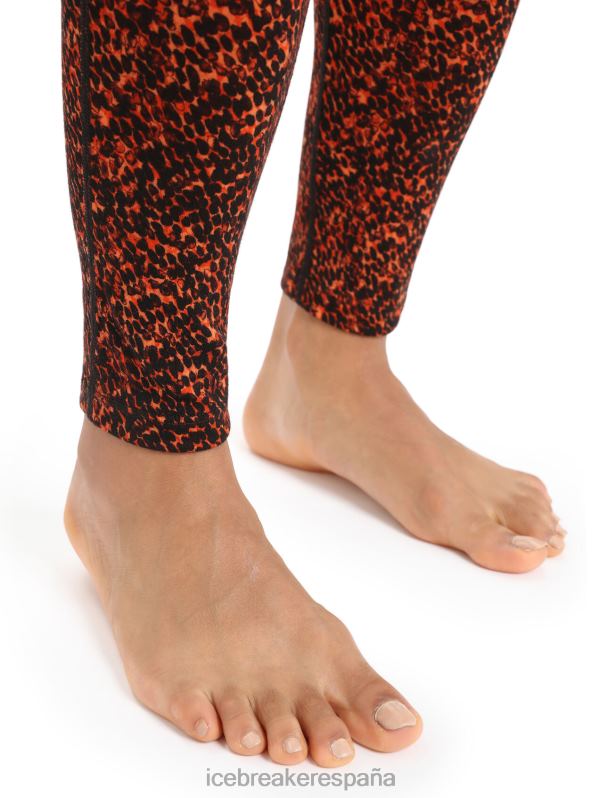 Icebreaker mujer calzas termicas merino 200 oasis liquen 0V2J0865 ropa Cerezo negro