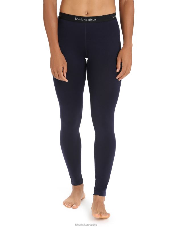 Icebreaker mujer leggings térmicos merino 260 tech 0V2J0563 ropa azul marino de medianoche
