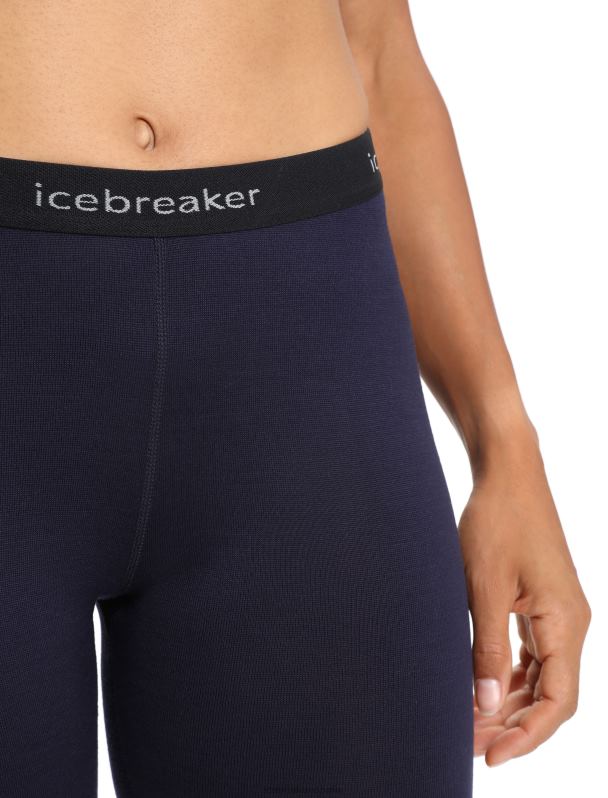 Icebreaker mujer leggings térmicos merino 260 tech 0V2J0563 ropa azul marino de medianoche