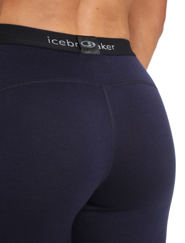 Icebreaker mujer leggings térmicos merino 260 tech 0V2J0563 ropa azul marino de medianoche