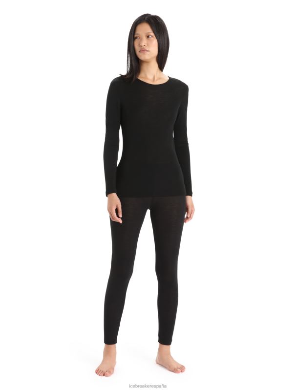 Icebreaker mujer mallas térmicas merino 175 para uso diario 0V2J0576 ropa negro