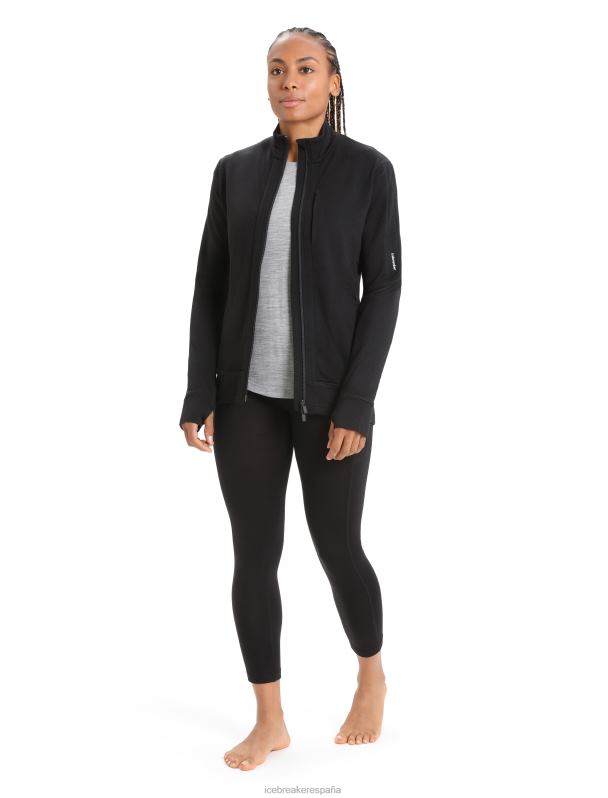 Icebreaker mujer medias de tiro alto merino fastray 0V2J0733 ropa negro