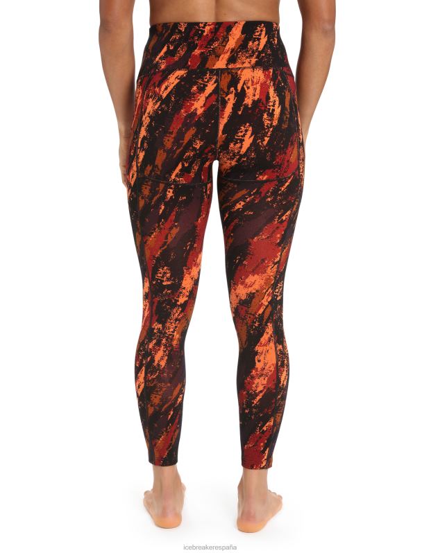 Icebreaker mujer medias de tiro alto merino fastray sedimentary 0V2J0839 ropa cereza/flash