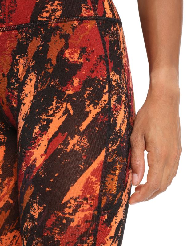 Icebreaker mujer medias de tiro alto merino fastray sedimentary 0V2J0839 ropa cereza/flash