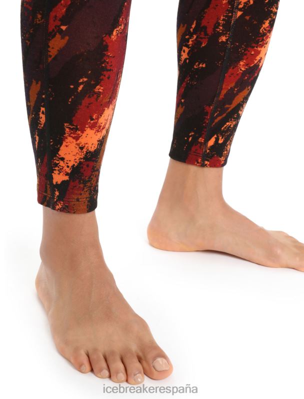 Icebreaker mujer medias de tiro alto merino fastray sedimentary 0V2J0839 ropa cereza/flash