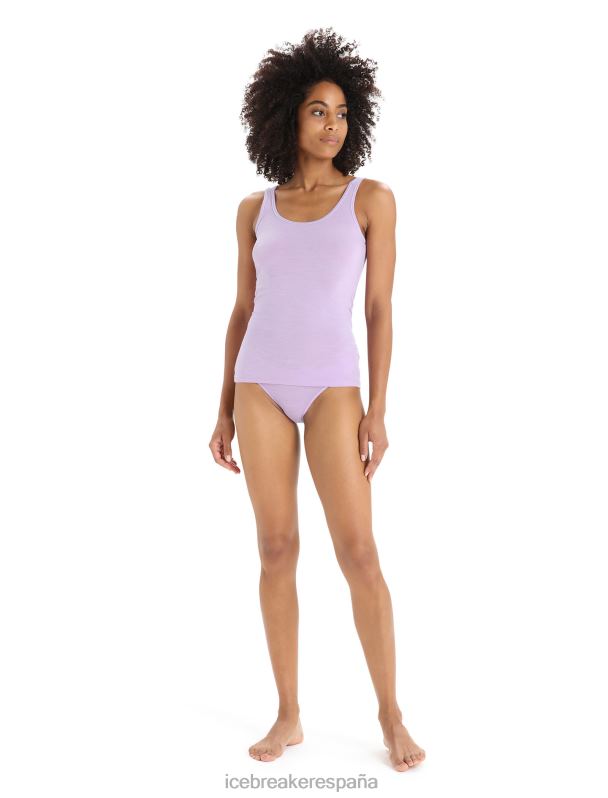 Icebreaker mujer braguitas de bikini de sirena de merino 0V2J0505 ropa mirada morada