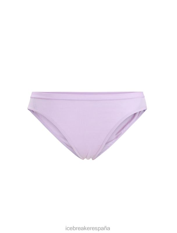 Icebreaker mujer braguitas de bikini de sirena de merino 0V2J0505 ropa mirada morada