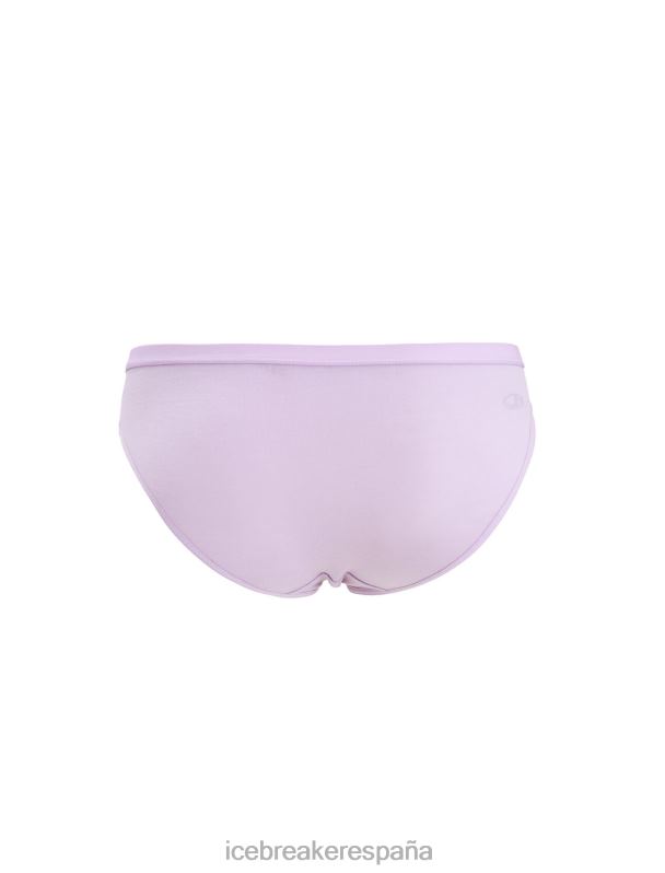 Icebreaker mujer braguitas de bikini de sirena de merino 0V2J0505 ropa mirada morada