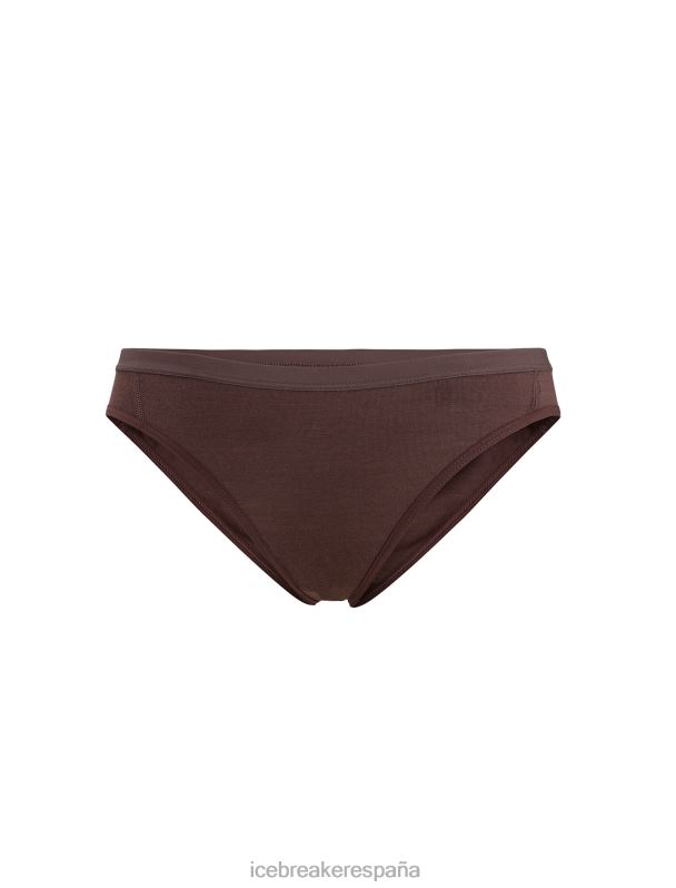 Icebreaker mujer braguitas de bikini de sirena de merino 0V2J0506 ropa ocre oscuro