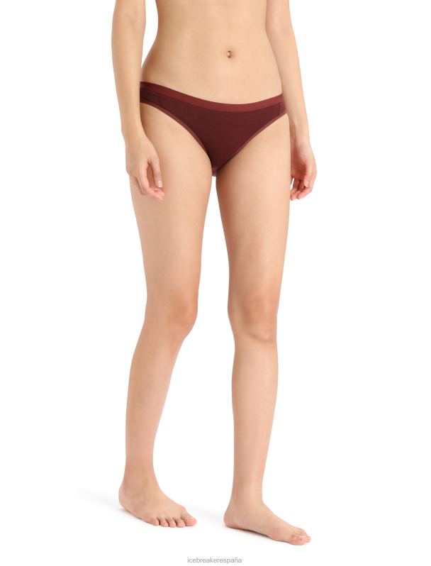 Icebreaker mujer braguitas de bikini de sirena de merino 0V2J0921 ropa Café exprés