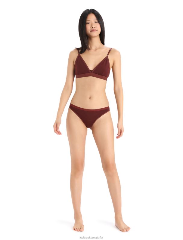 Icebreaker mujer braguitas de bikini de sirena de merino 0V2J0921 ropa Café exprés