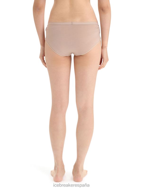 Icebreaker mujer calzoncillos hipkini de sirena de merino 0V2J0517 ropa almendra garapiñada