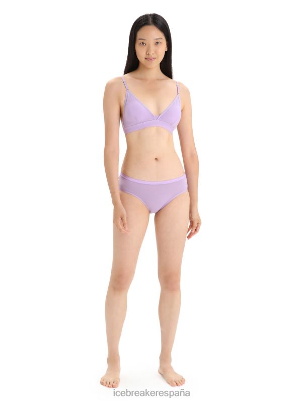 Icebreaker mujer calzoncillos hipkini de sirena de merino 0V2J0518 ropa mirada morada