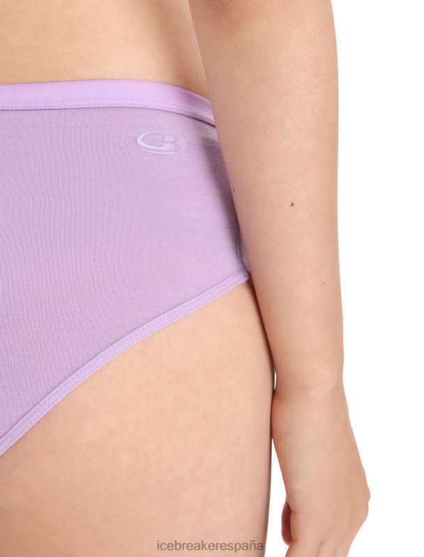 Icebreaker mujer calzoncillos hipkini de sirena de merino 0V2J0518 ropa mirada morada