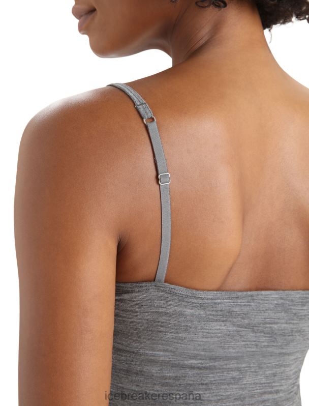 Icebreaker mujer camiseta sin mangas con sirena de merino 0V2J0538 ropa brezo de piedra arenisca