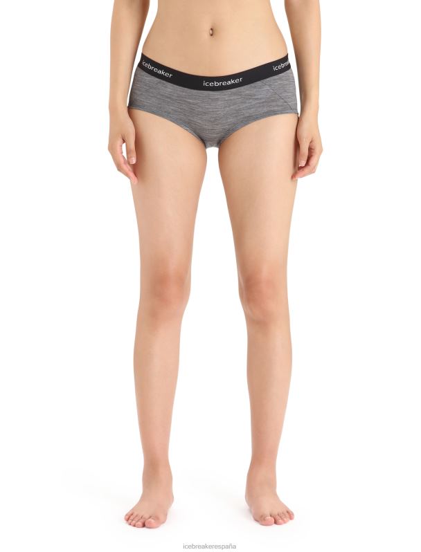 Icebreaker mujer pantalones calientes merino sprite 0V2J0547 ropa piedra arenisca brezo/negro