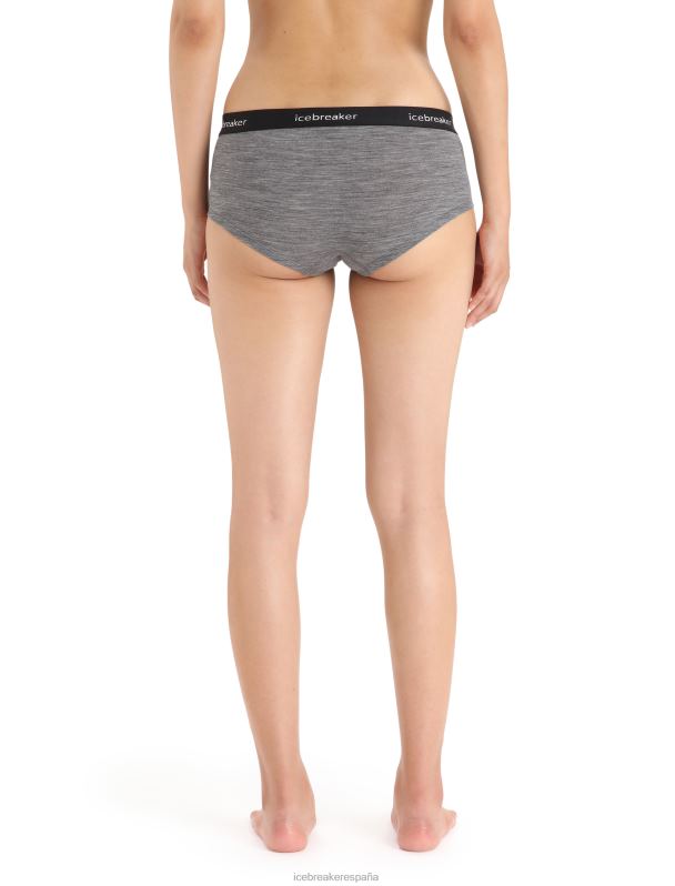 Icebreaker mujer pantalones calientes merino sprite 0V2J0547 ropa piedra arenisca brezo/negro