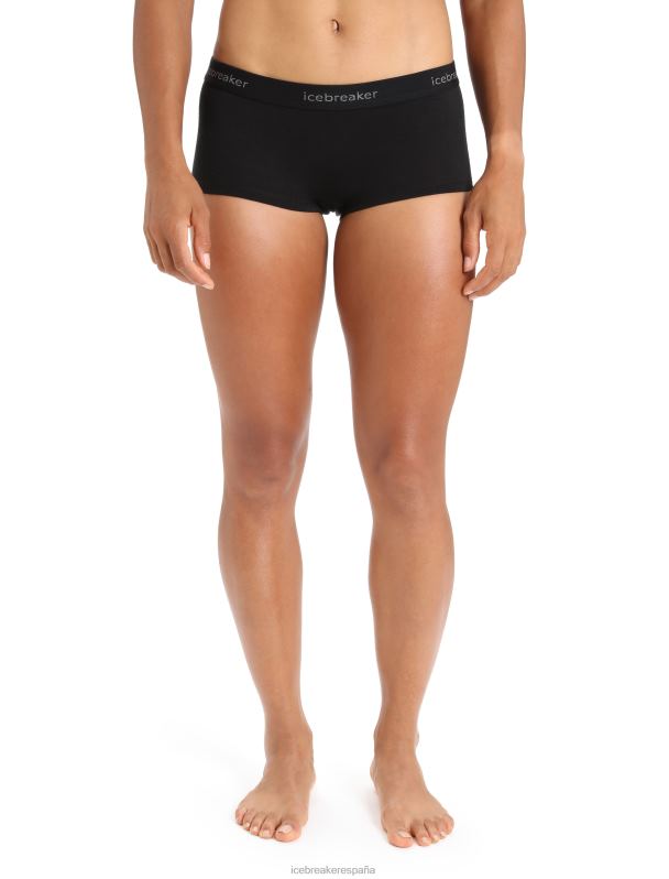 Icebreaker mujer shorts térmicos merino 200 oasis niño 0V2J0500 ropa negro