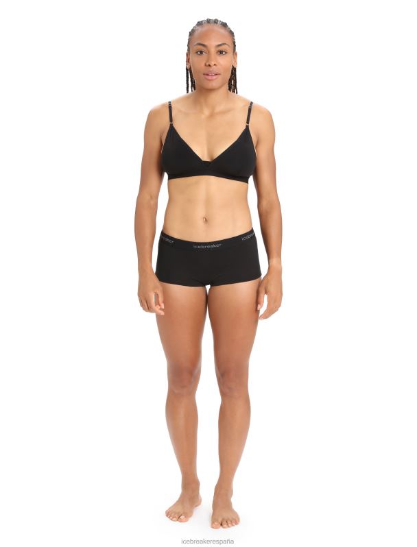 Icebreaker mujer shorts térmicos merino 200 oasis niño 0V2J0500 ropa negro