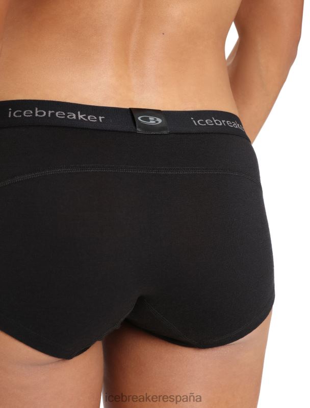 Icebreaker mujer shorts térmicos merino 200 oasis niño 0V2J0500 ropa negro