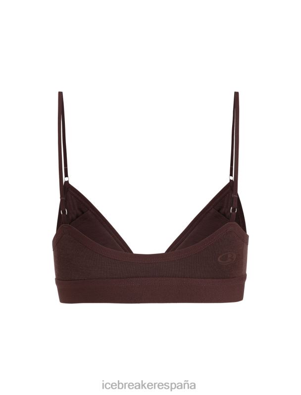 Icebreaker mujer sujetador con relleno de sirena de merino 0V2J0512 ropa ocre oscuro