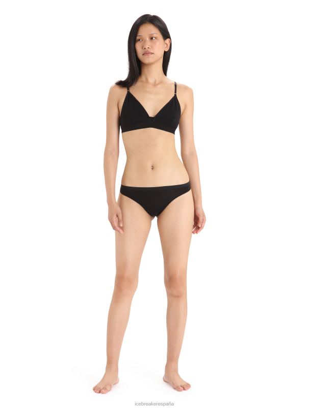 Icebreaker mujer tanga sirena merino 0V2J0519 ropa negro