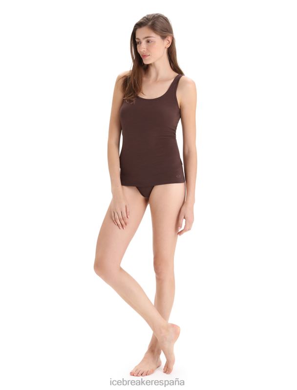 Icebreaker mujer tanga sirena merino 0V2J0522 ropa ocre oscuro