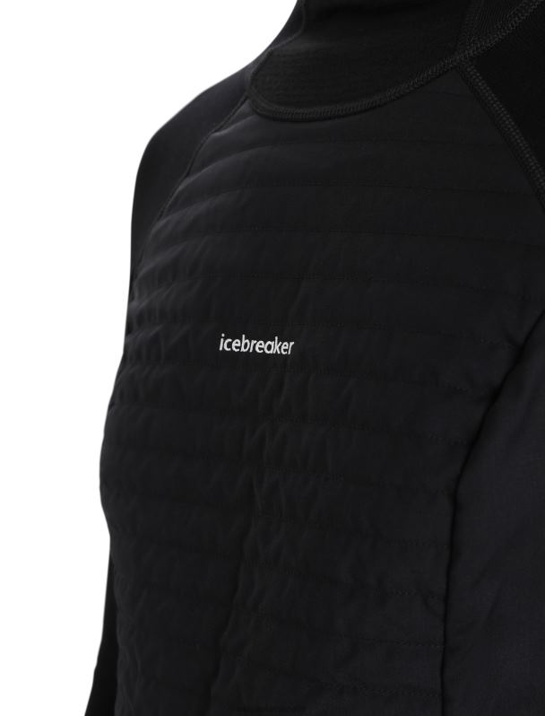 Icebreaker mujer Sudadera térmica de manga larga con aislamiento de merino Zoneknit 0V2J0597 ropa negro