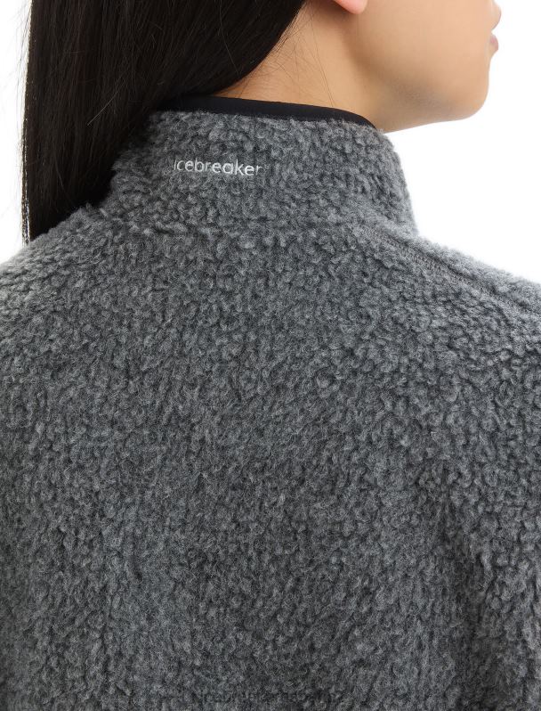 Icebreaker mujer chaleco de pelo alto realfleece merino 0V2J0678 ropa brezo de piedra arenisca