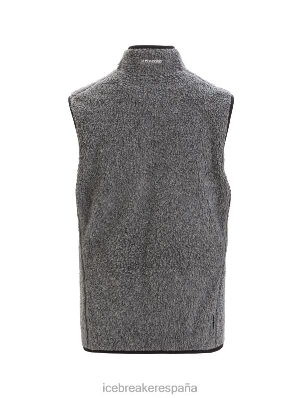 Icebreaker mujer chaleco de pelo alto realfleece merino 0V2J0678 ropa brezo de piedra arenisca