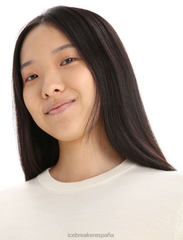 Icebreaker mujer suéter de manga larga merino wilcox 0V2J0720 ropa tiza