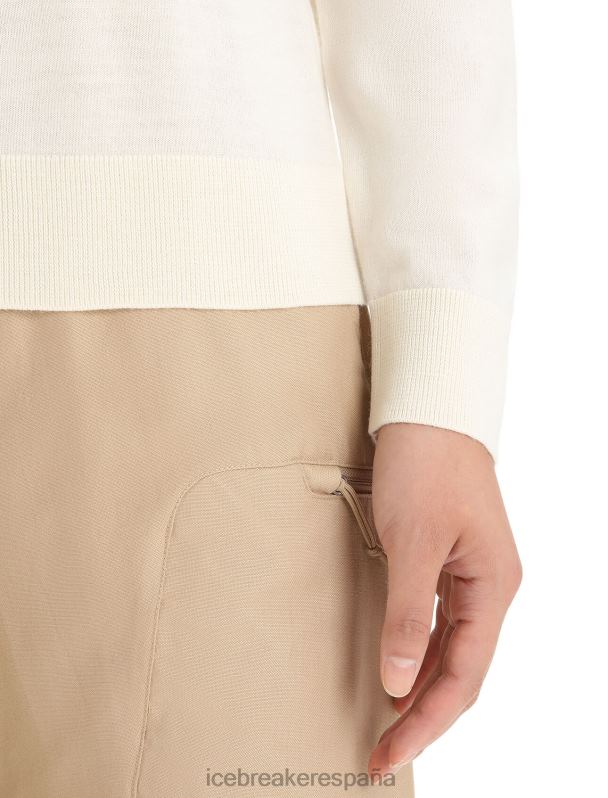 Icebreaker mujer suéter de manga larga merino wilcox 0V2J0720 ropa tiza