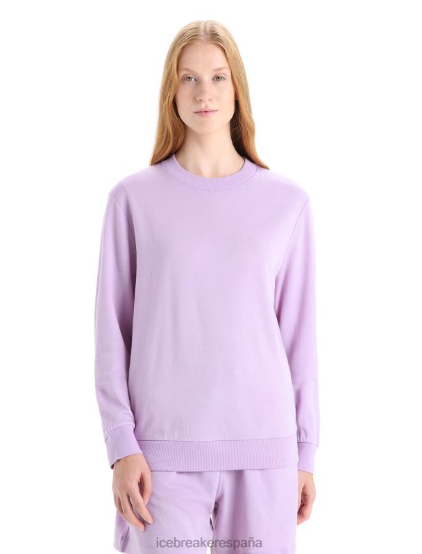 Icebreaker mujer sudadera de merino de manga larga 0V2J0708 ropa mirada morada