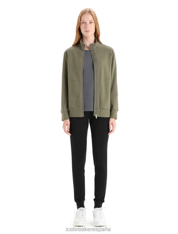 Icebreaker mujer sudadera merino central classic de manga larga con cremallera 0V2J0709 ropa cargarse