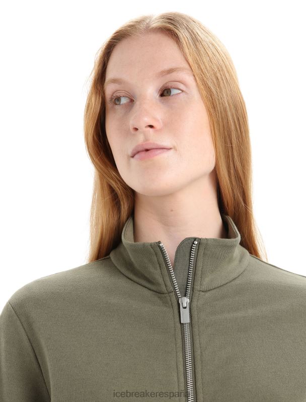 Icebreaker mujer sudadera merino central classic de manga larga con cremallera 0V2J0709 ropa cargarse