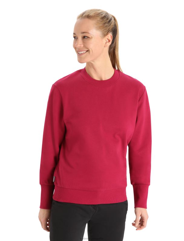 Icebreaker mujer sudadera merino central ii manga larga 0V2J0882 ropa cereza