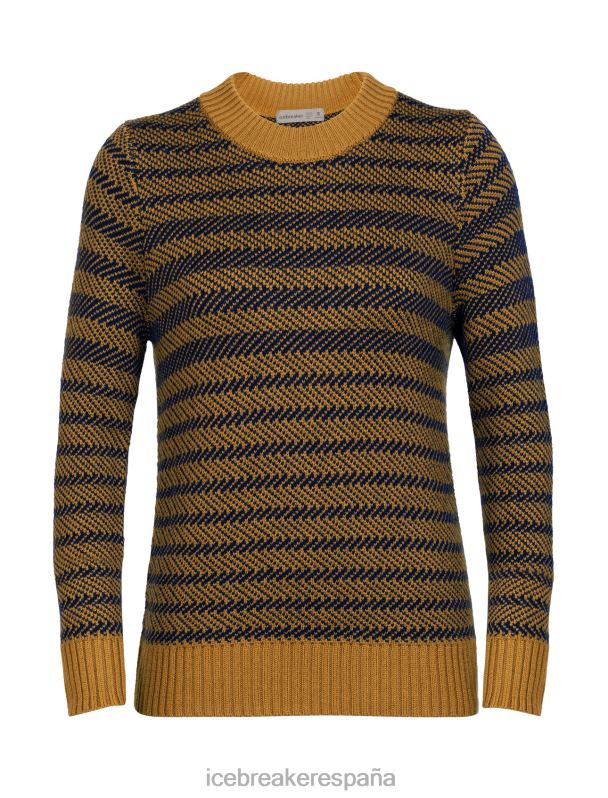 Icebreaker mujer suéter de lana merino waypoint 0V2J0823 ropa clavo/azul marino medianoche