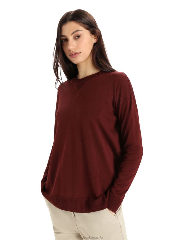 Icebreaker mujer sudadera cool-lite merino nova 0V2J0903 ropa Café exprés