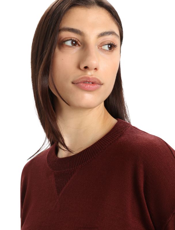 Icebreaker mujer sudadera cool-lite merino nova 0V2J0903 ropa Café exprés