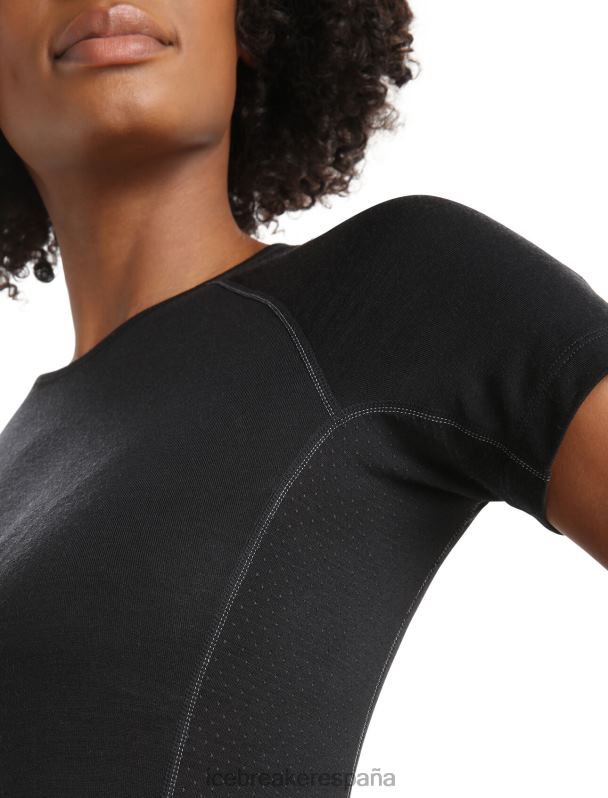 Icebreaker mujer Bodyfitzone camiseta térmica de manga corta Merino 150 Zone 0V2J0567 ropa negro