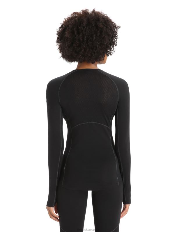 Icebreaker mujer Bodyfitzone camiseta térmica de manga larga Merino 150 Zone 0V2J0794 ropa negro
