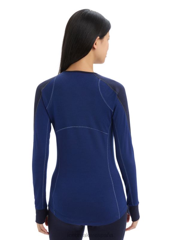 Icebreaker mujer Bodyfitzone camiseta térmica de manga larga Merino 260 Zone 0V2J0871 ropa azul marino medianoche/azul marino real