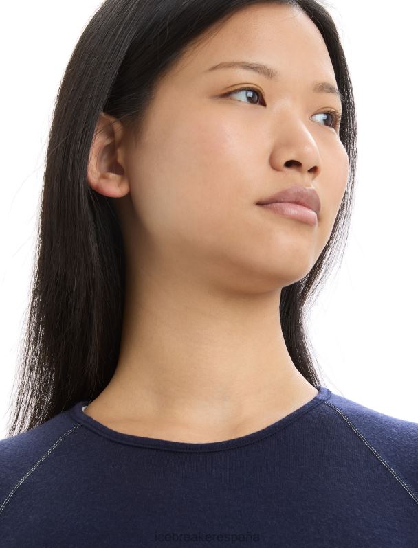 Icebreaker mujer Bodyfitzone camiseta térmica de manga larga Merino 260 Zone 0V2J0871 ropa azul marino medianoche/azul marino real