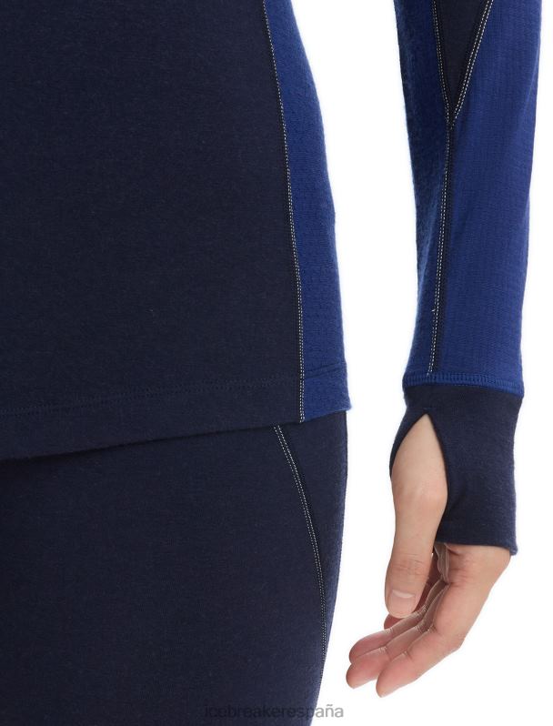 Icebreaker mujer Bodyfitzone camiseta térmica de manga larga Merino 260 Zone 0V2J0871 ropa azul marino medianoche/azul marino real