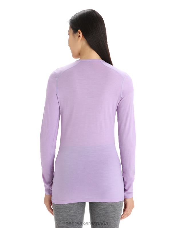 Icebreaker mujer Camiseta térmica de manga larga Merino 200 Oasis 0V2J0561 ropa mirada morada
