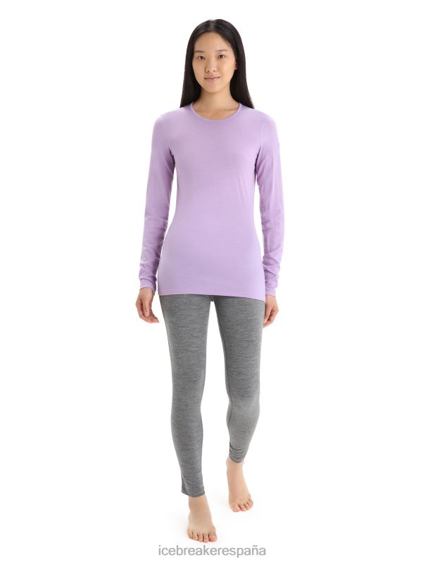 Icebreaker mujer Camiseta térmica de manga larga Merino 200 Oasis 0V2J0561 ropa mirada morada