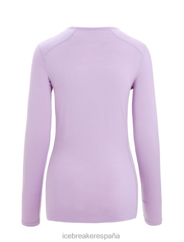 Icebreaker mujer Camiseta térmica de manga larga Merino 200 Oasis 0V2J0561 ropa mirada morada